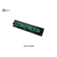 SNAP-IN Aluminum Plate 3SC Aqua OM3 Duplex