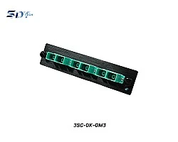 SNAP-IN Aluminum Plate 3SC Aqua OM3 Duplex
