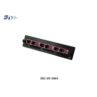 SNAP-IN Aluminum Plate 3SC Violet OM4 Duplex