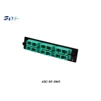 SNAP-IN Aluminum Plate 6SC Aqua OM3 Duplex