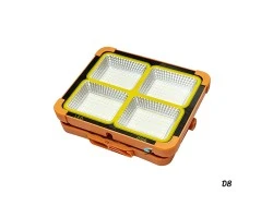 ไฟสปอตไลท์โซล่าเซลล์แบบพกพา รุ่น D8 แสงสว่าง 50W