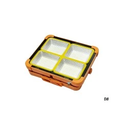 ไฟสปอตไลท์โซล่าเซลล์แบบพกพา รุ่น D8 แสงสว่าง 50W