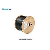 Spring สายไฟเบอร์ออฟติก SM 2C FRP, LSZH Flat Type (1KM)