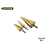ดอกสว่านทรงเจดีย์ ขั้นบันได HSS Step Drill ชุด 3 ชิ้น