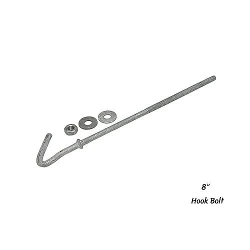 ฮุกโบลท์ (hook Bolt) ขนาด 3/8″ ความยาว 8 นิ้ว