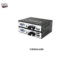 VGA To FIBER Extender 1080p + USB + Audio 20KM