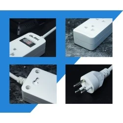 ปลั๊กไฟ 6 ช่อง GLINK รุ่น GLS-206 สายไฟ 1.5 เมตร ปลั๊กไฟ 6 ช่อง GLINK รุ่น GLS-206 สายไฟ 1.5 เมตร