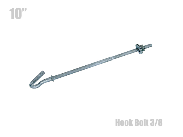 ฮุกโบลท์ (hook Bolt) ขนาด 3/8″ ความยาว 10 นิ้ว